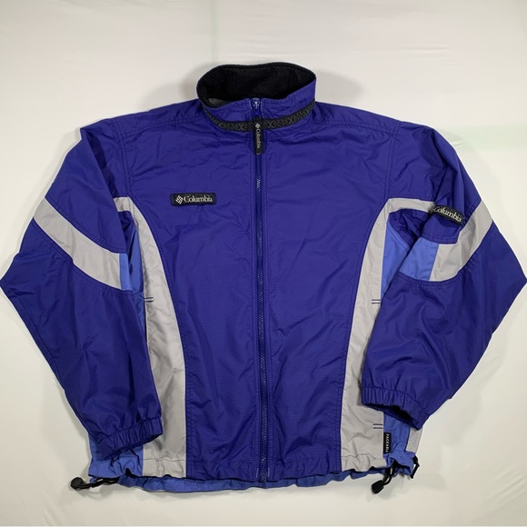Columbia Women's Vintage Windbreaker Jacket. Size M. Blue - Picture 1 of 15